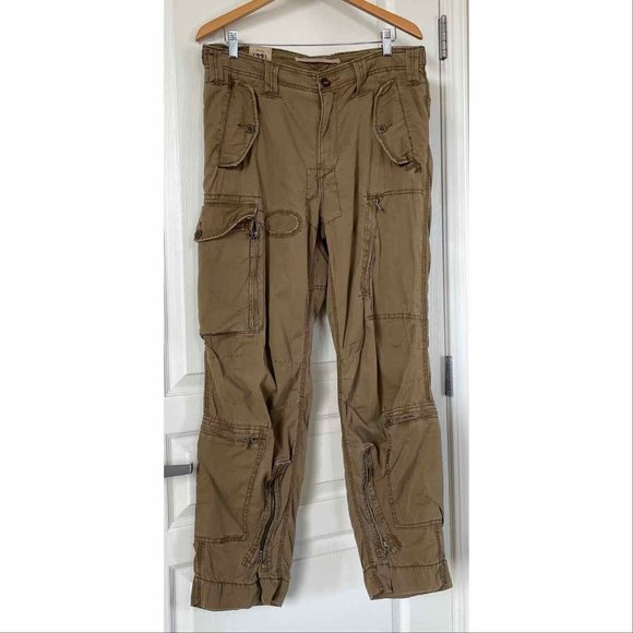 green polo cargo pants